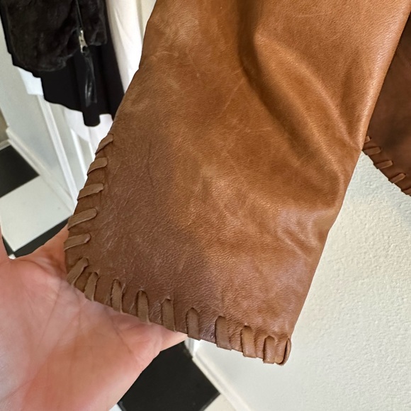 Reba top stitched leather jacket size small - Picture 3 of 10
